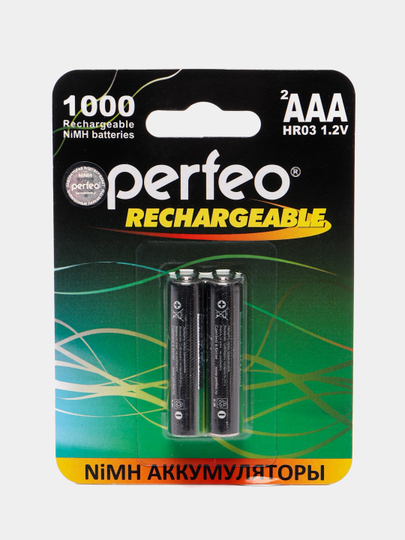 Аккумуляторы ААА Perfeo Ni-MH, мизинчиковые аккумуляторные батарейки