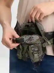 Зелёный хаки сумка поясная тактическая