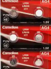 Батарейки для часов Camelion AG4 (LR626, G4, 377, SR626SW, LR66, SR66)
