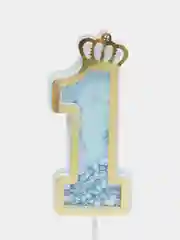 Индиго топпер для украшения торта Happy birthday