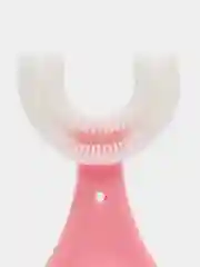 Розовый детская зубная щетка U-образная