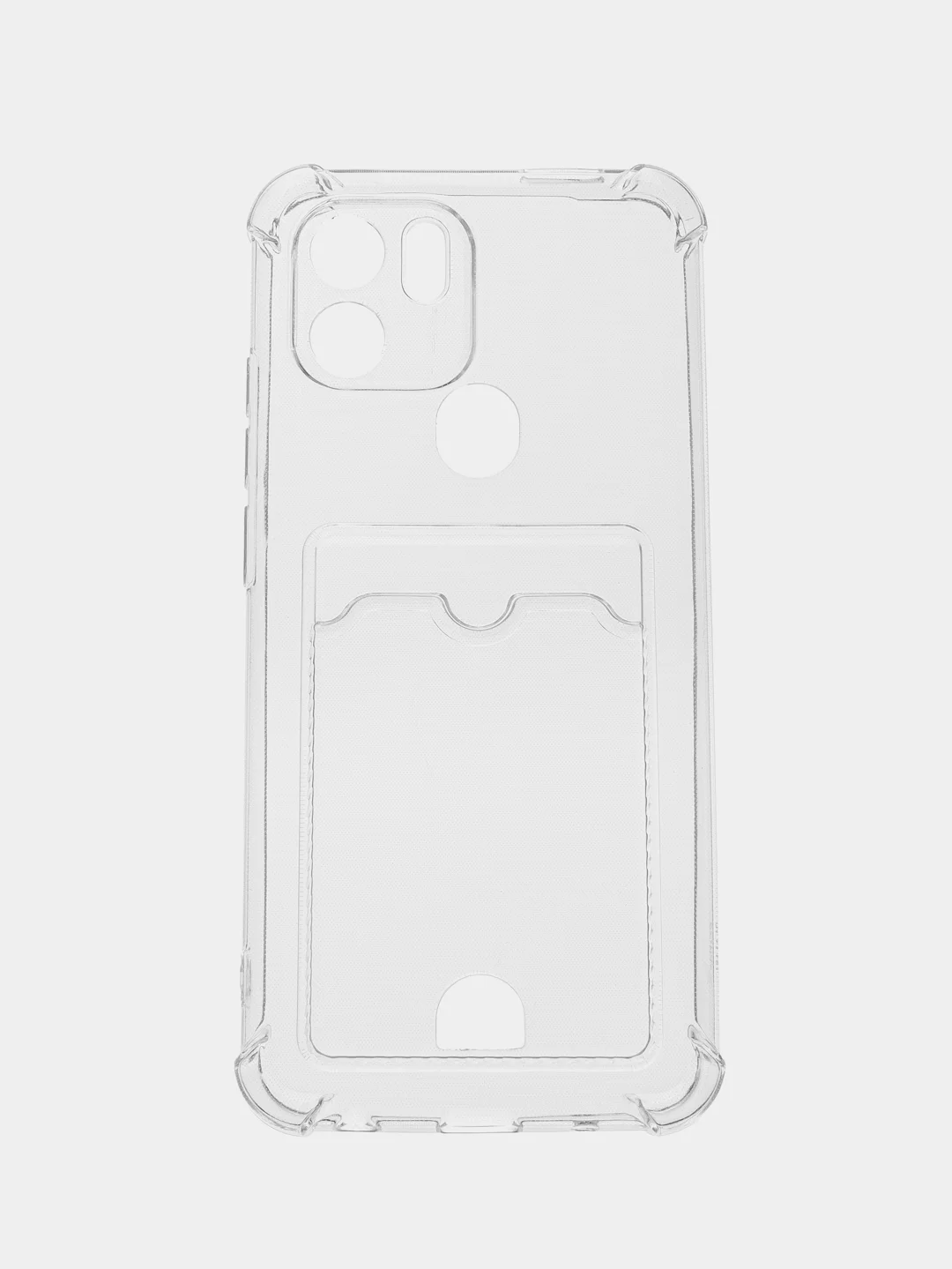 Прозрачный чехол Xiaomi Redmi A1 Plus A2+ Poco C51 Редми А1 Плюс прозрачный с карманом для карты