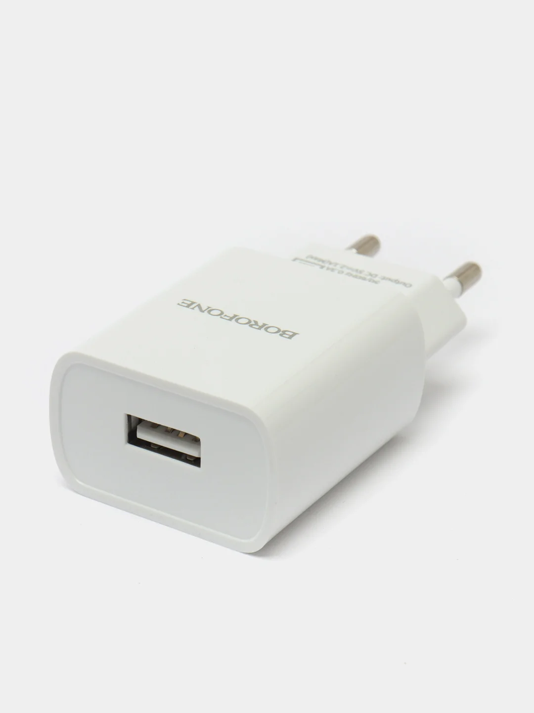 Белый сетевое зарядное устройство для Type-C, СЗУ, 1USB, 2.1A, Borofone, зарядка тпси