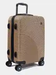Карамельный пластиковый чемодан Kartex