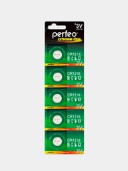 Батарейки дисковые литиевые Perfeo CR1216 Lithium Cell, 5 штук