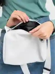 Белый женская сумка через плечо