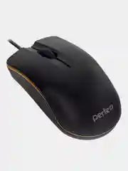 Черный мышь проводная Perfeo Line, 1000 DPI, USB