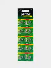 Батарейки дисковые алкалиновые Perfeo LR41 (392A, AG3, 192) Alkaline Cell, 10 штук