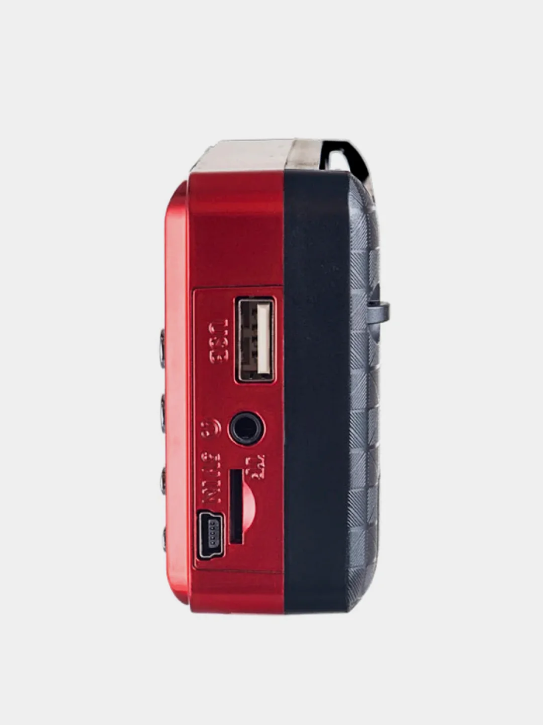 Красный радиоприемник цифровой Perfeo PALM FM 87.5-108МГц/MP3/USB/SD/1200mAh