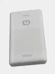 Белый внешний аккумулятор Perfeo Powerbank 10000 mAh, 2 USB х 2.1 А