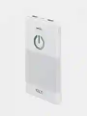 Белый внешний аккумулятор Perfeo Powerbank 10000 mAh, 2 USB х 2.1 А