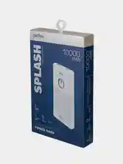 Белый внешний аккумулятор Perfeo Powerbank 10000 mAh, 2 USB х 2.1 А