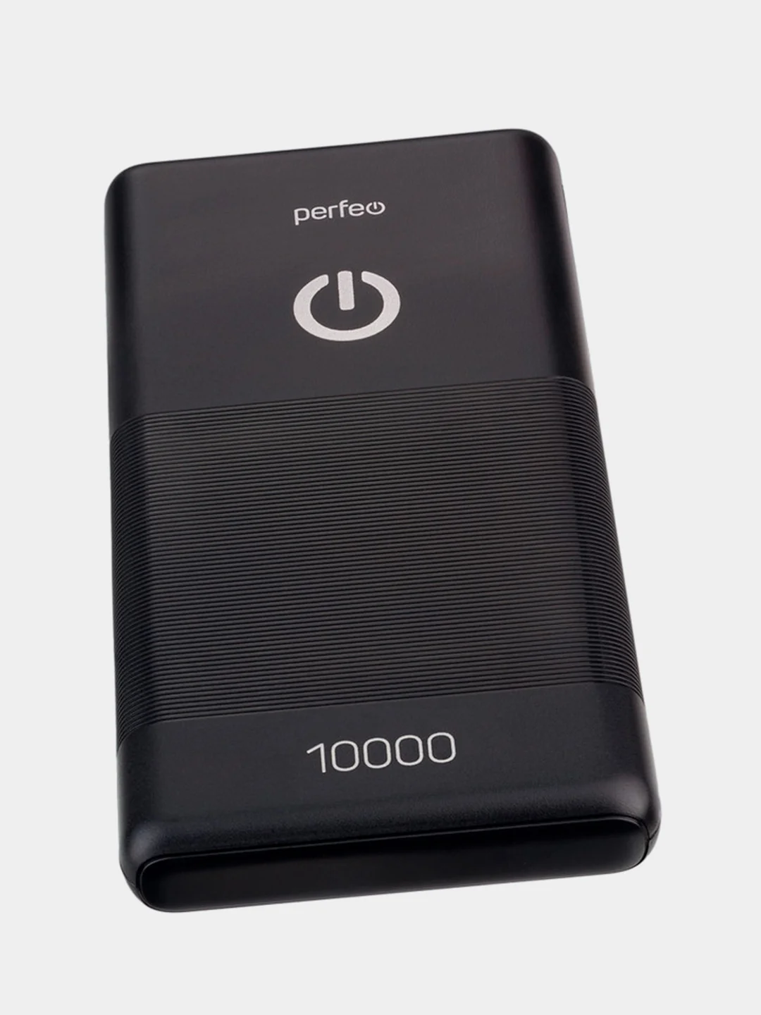 Белый внешний аккумулятор Perfeo Powerbank 10000 mAh, 2 USB х 2.1 А