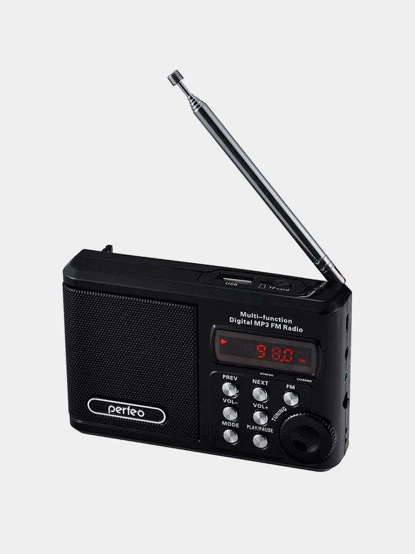 Радиоприемник Perfeo Sound Ranger, УКВ+FM, MP3 (USB/TF), USB-audio, BL-5C 1000mAh
