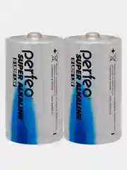 Батарейки алкалиновые Perfeo Super Alkaline LR20, "D", 2 штуки