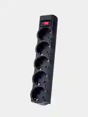 Черный сетевой фильтр Perfeo POWERX 5 розеток, 2.2 кВт