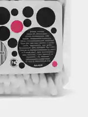 Ватные палочки Soft Care Black & White, 100 штук