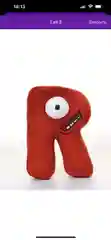 Желтый алфавит лора, мягкая игрушка, английский язык