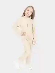 Бежевый комбинезон для мальчика, для девочки флисовый Утенок