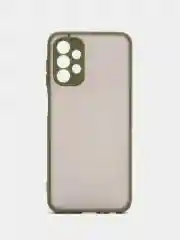 Лесной зеленый чехол пластиковый Samsung Galaxy A13, Самсунг Галакси А13 4G, матовый, с цветными кнопками