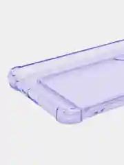 Лавандовый чехол противоударный для Realme C21 / Реалми С21 прозрачный, с карманом для карты