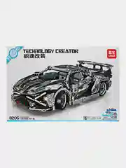 Серый конструктор серии Technology create, с механизмом Pull Back