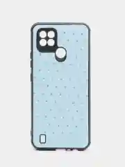 Чехол Realme C21 Реалми С21 силиконовый под кожу со стразами