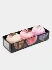Подарочный набор бомбочек для ванн Bonjour 3штх120г Подарок на новый год подруге маме