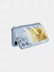 Черный чехол с карманом для карт iPhone 11 12 13 / 14 Pro Max Plus / XR айфон про макс прозрачный