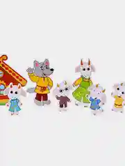 3D конструктор народные сказки "Волк и семеро козлят", картон