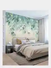 Фотообои 3D на стену флизелиновые VEROL "Листья" 300*283 см, обои моющиеся