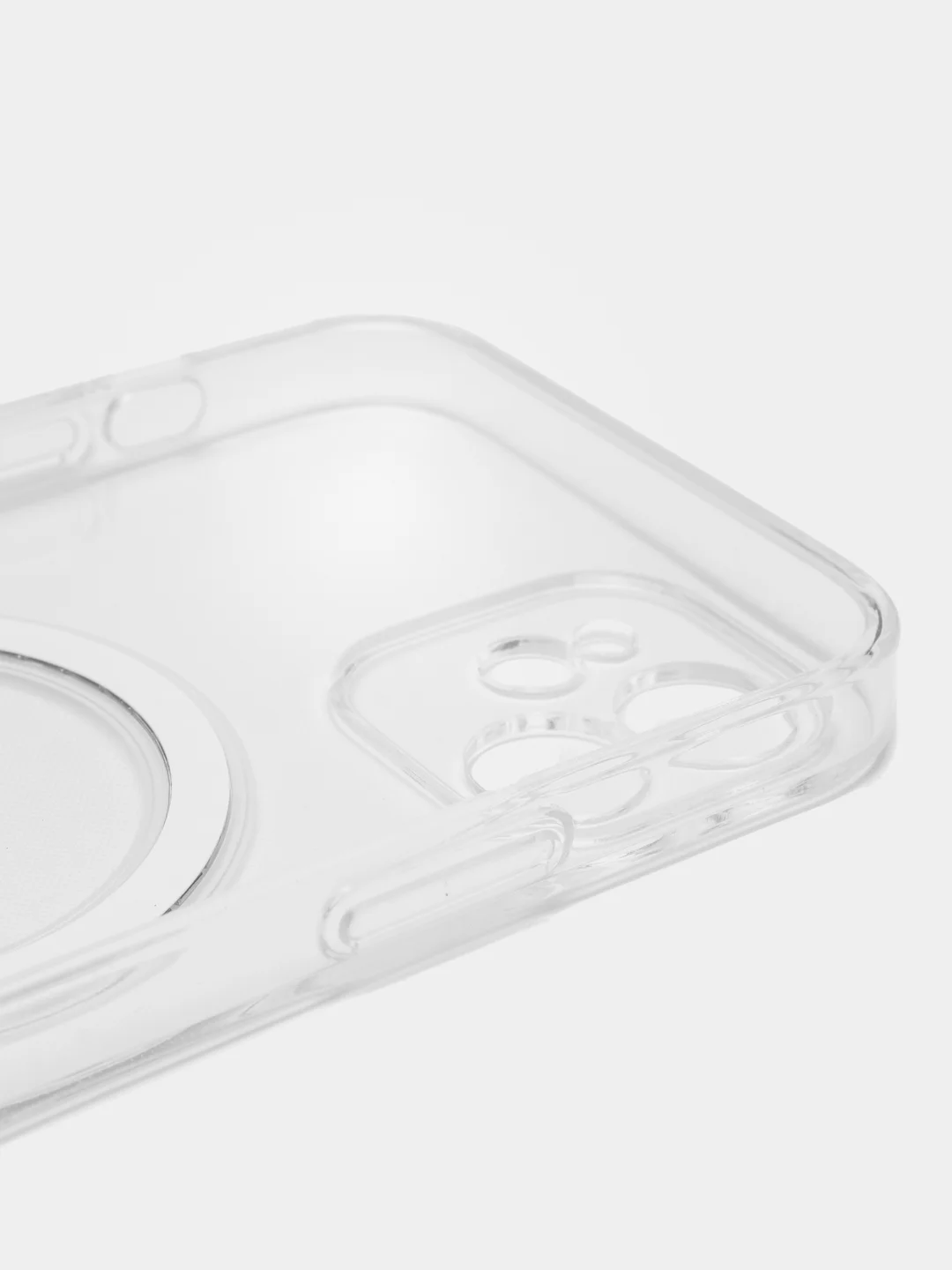 Прозрачный силиконовый чехол на Айфон iPhone 14 Max, чехол для айфон с MagSafe (Магсейф)