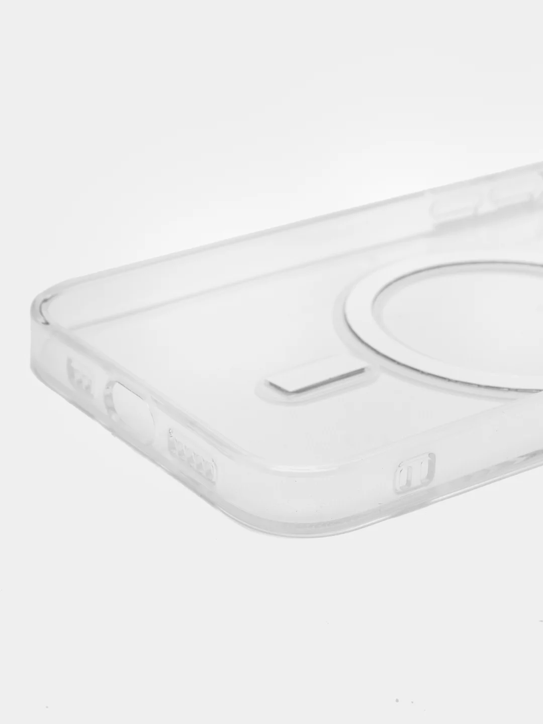 Прозрачный силиконовый чехол на Айфон iPhone 14 Max, чехол для айфон с MagSafe (Магсейф)