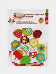 Деревянная игрушка - шнуровка "Бусы полянка", для детей