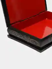 Черный шкатулка для хранения ювелирных украшений