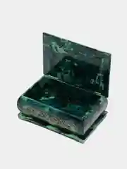 Тёмно-зелёный шкатулка для хранения ювелирных украшений