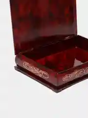 Бордовый шкатулка для хранения ювелирных украшений