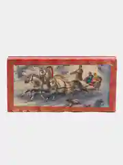 Красный шкатулка для хранения ювелирных украшений