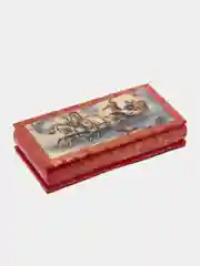 Красный шкатулка для хранения ювелирных украшений