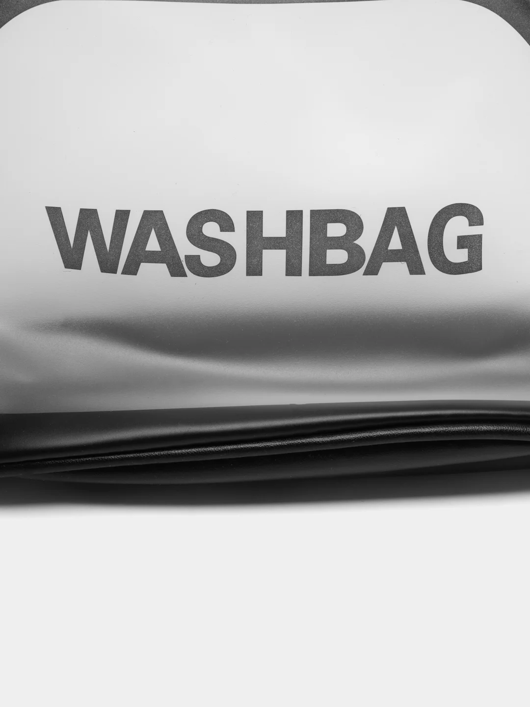 Черный косметичка водонепроницаемая, полупрозрачная Washbag