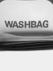 Черный косметичка водонепроницаемая, полупрозрачная Washbag