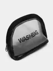 Черный косметичка водонепроницаемая, полупрозрачная Washbag