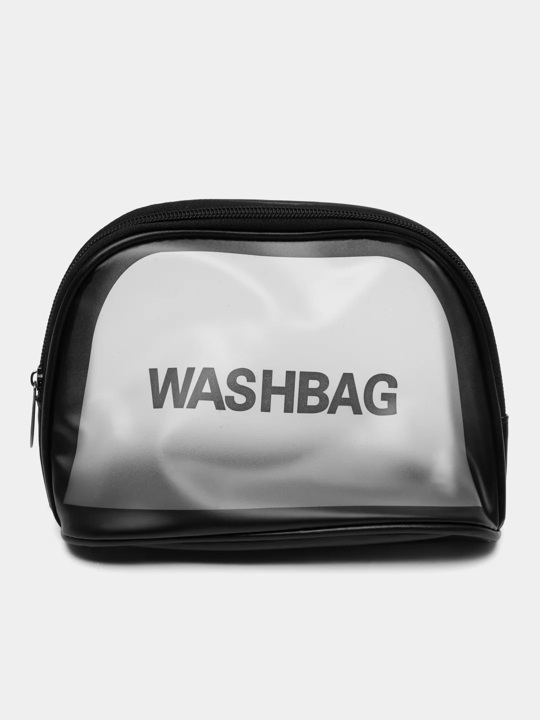 Черный косметичка водонепроницаемая, полупрозрачная Washbag