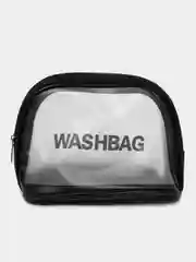 Черный косметичка водонепроницаемая, полупрозрачная Washbag