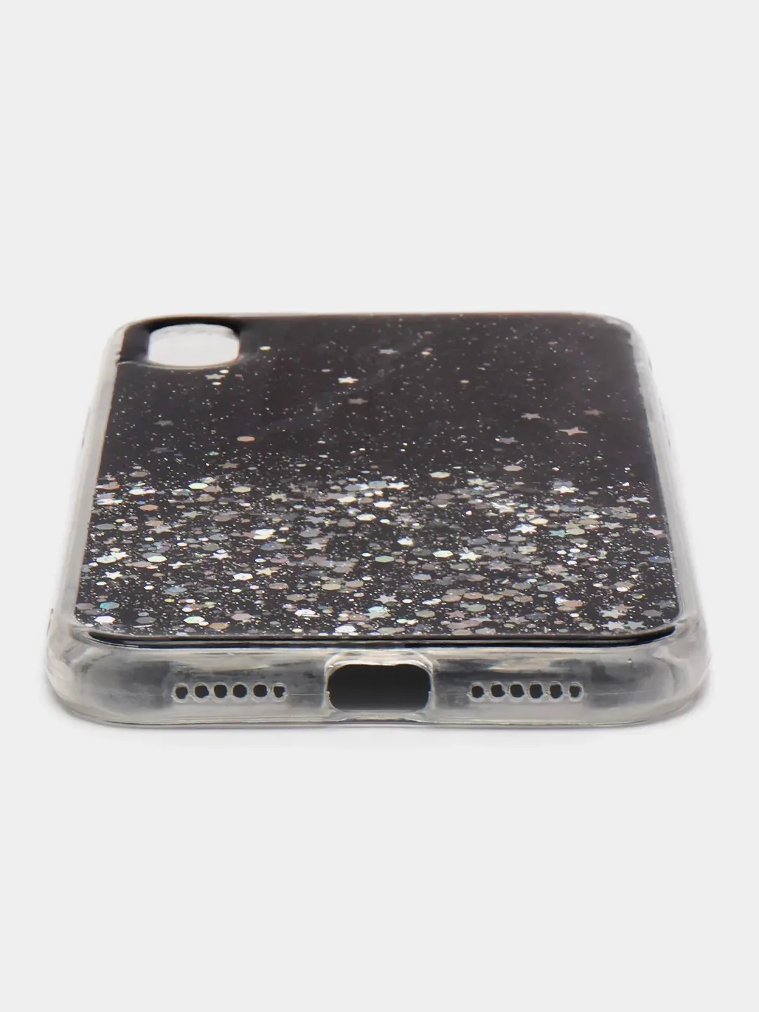 Черный чехол на Айфон (iPhone) 11 XR 6 / 6s / 7 / 8 / Se / X / Xs 12 13 Pro Max, прозрачный