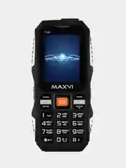 Черный мобильный телефон Maxvi P100, ударопрочный