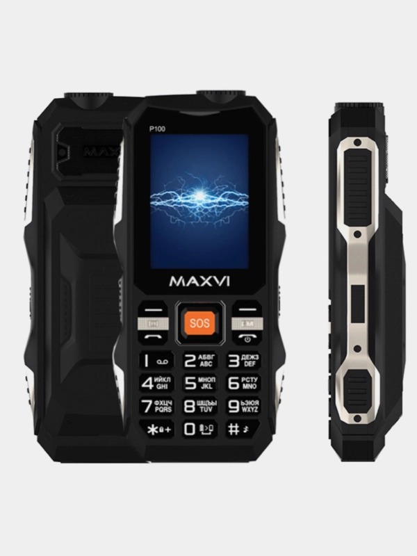 Мобильный телефон Maxvi P100, ударопрочный