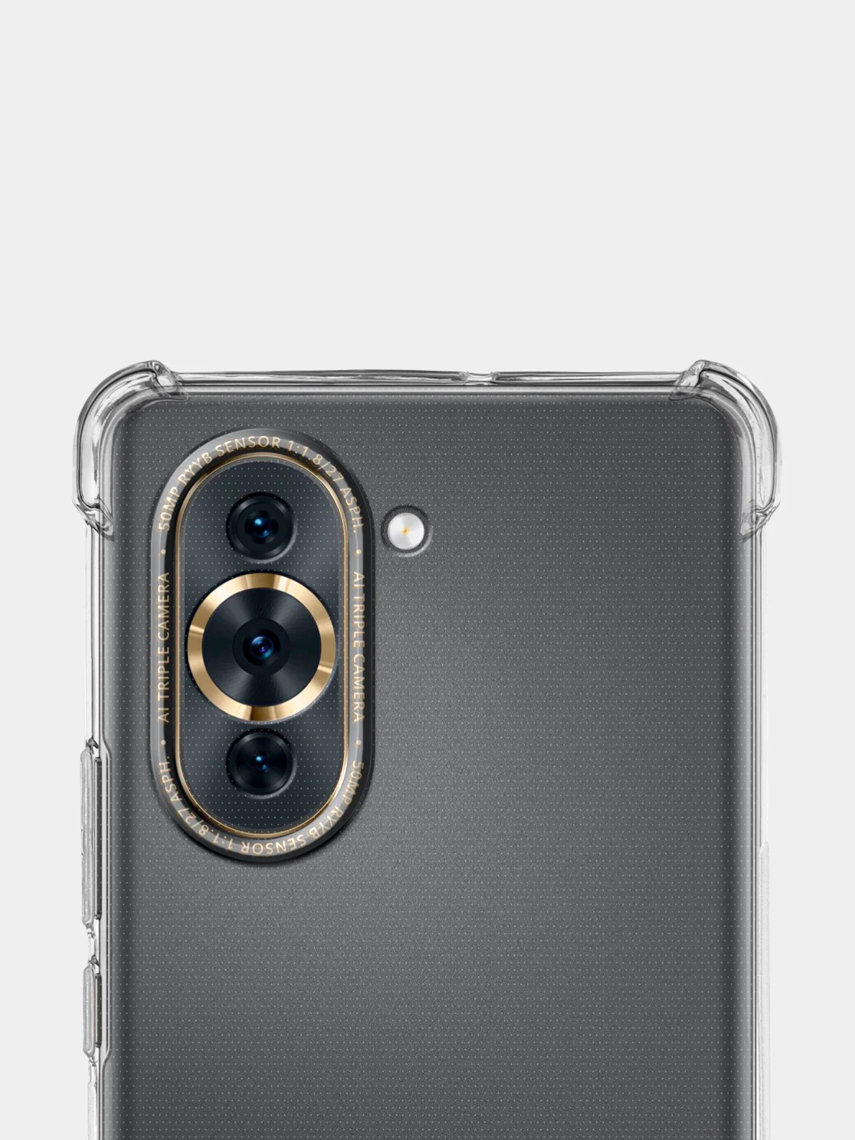 Прозрачный противоударный чехол BROSCORP для Huawei Nova 10 Pro, силиконовый, с усиленными углами
