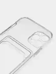 Прозрачный чехол защитный для iPhone 7, 8 Plus, Xs, Xr, 11, 12, 13, 14 Pro Max, с карманом для карт