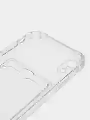 Прозрачный чехол для iPhone 7/8 Plus/XR/11/12/13/Pro/Pro Max, силиконовый, с карманом для карт